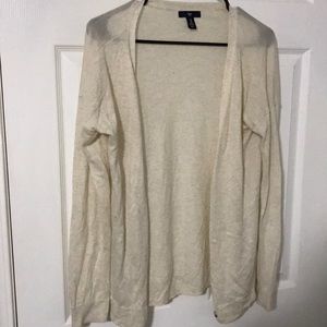 Sheer cream cardigan